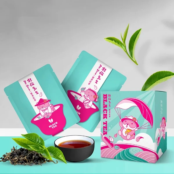 杜倫先生的蜜香紅茶包是三角立體茶包，冷泡熱泡都好喝